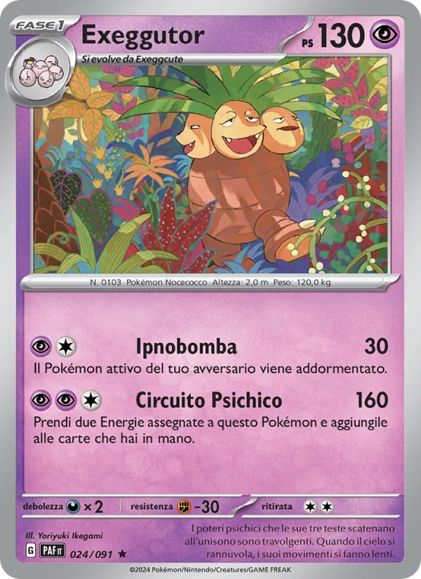 Exeggutor Destino di Paldea 024/91