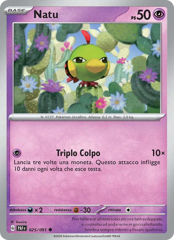 Natu Destino di Paldea 025/91