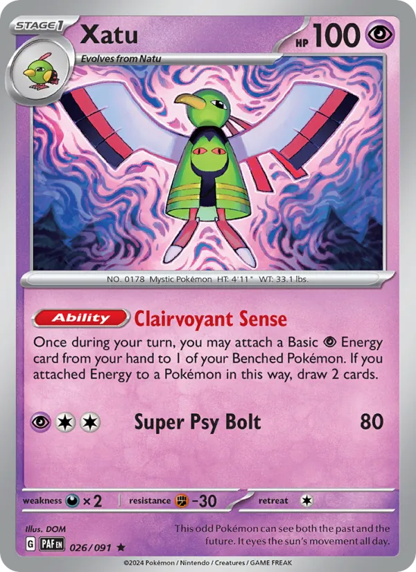Xatu Paldean Fates 026/91