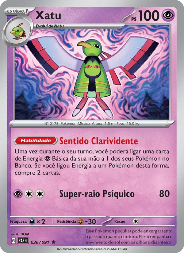 Xatu Destinos de Paldea 026/91