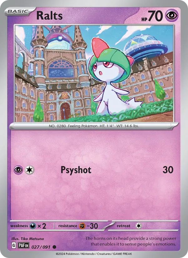Ralts Paldean Fates 027/91