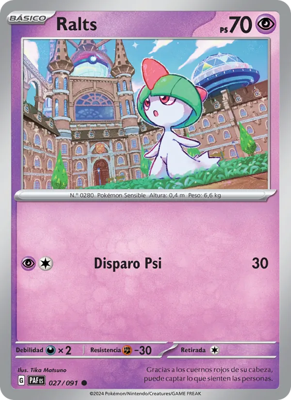 Ralts Destinos de Paldea 027/91