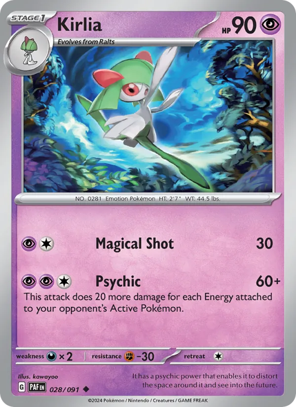 Kirlia Paldean Fates 028/91