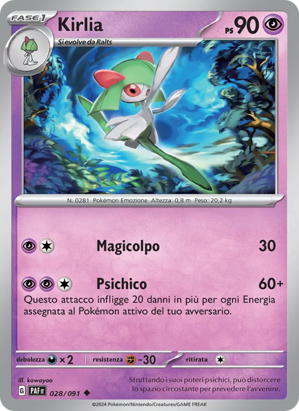 Kirlia Destino di Paldea 028/91