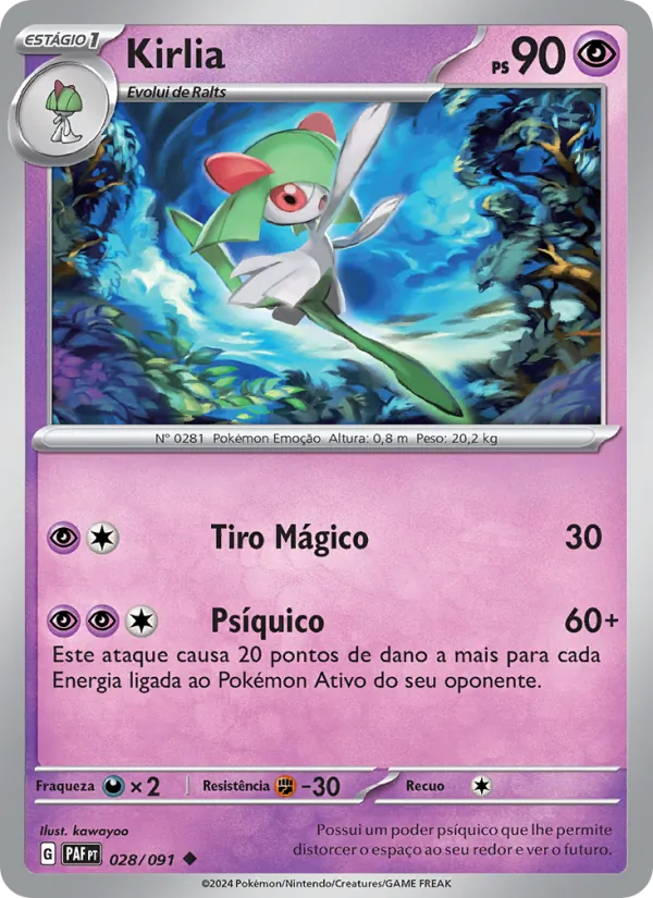 Kirlia Destinos de Paldea 028/91