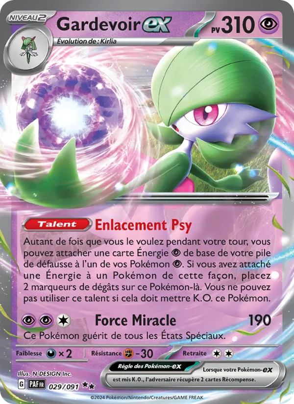 Gardevoir-ex Destinées de Paldea 029/91