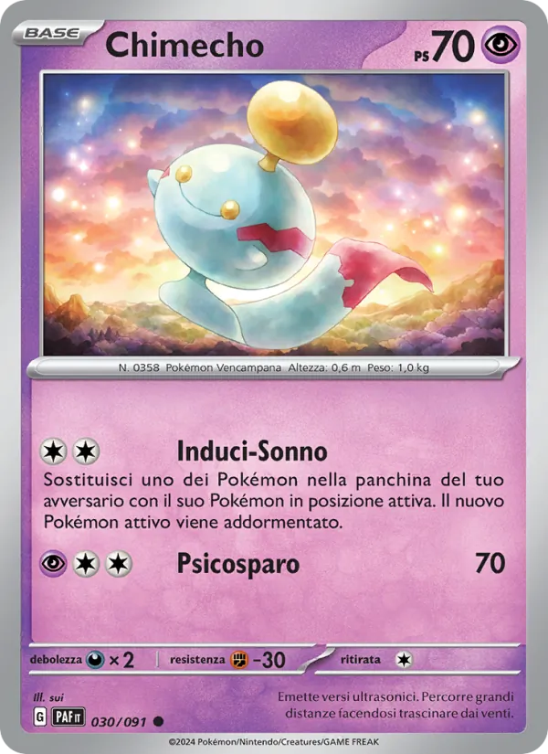 Chimecho Destino di Paldea 030/91