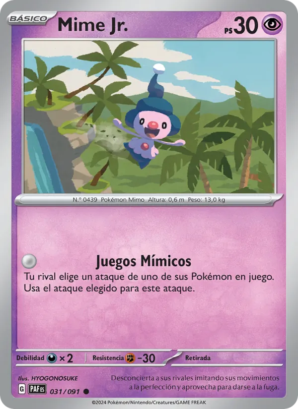 Mime Jr. Destinos de Paldea 031/91