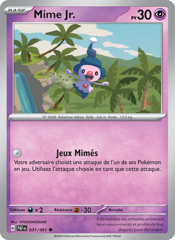 Mime Jr. Destinées de Paldea 031/91