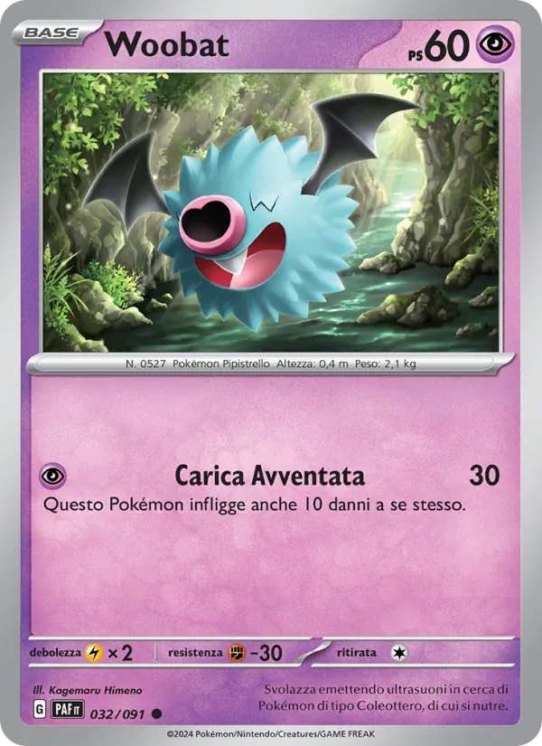 Woobat Destino di Paldea 032/91