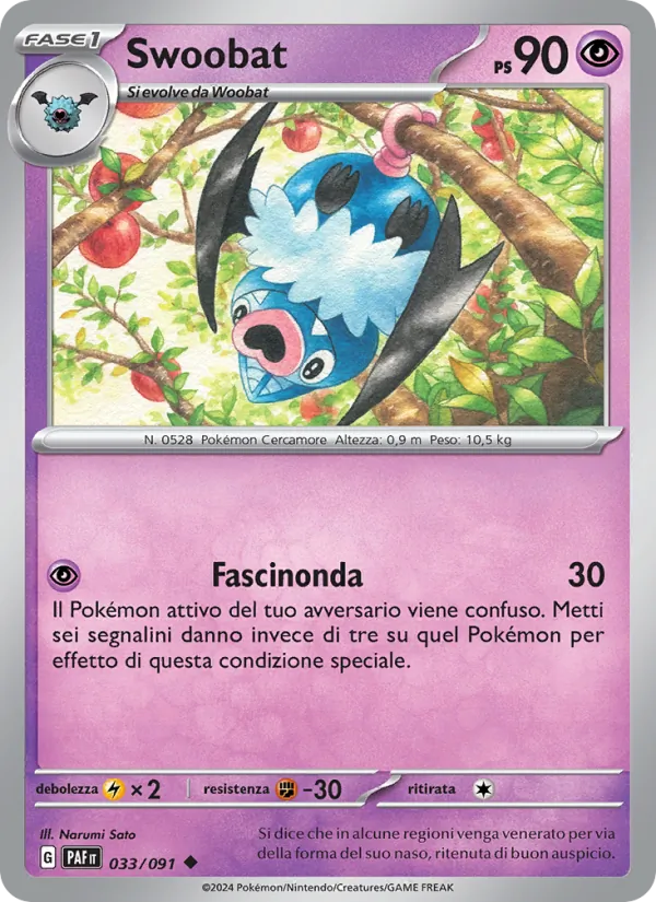Swoobat Destino di Paldea 033/91