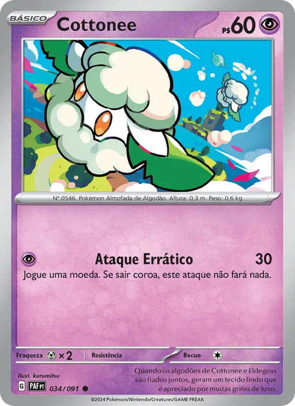 Cottonee Destinos de Paldea 034/91