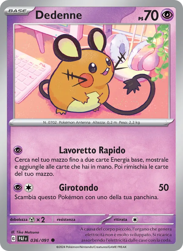 Dedenne Destino di Paldea 036/91