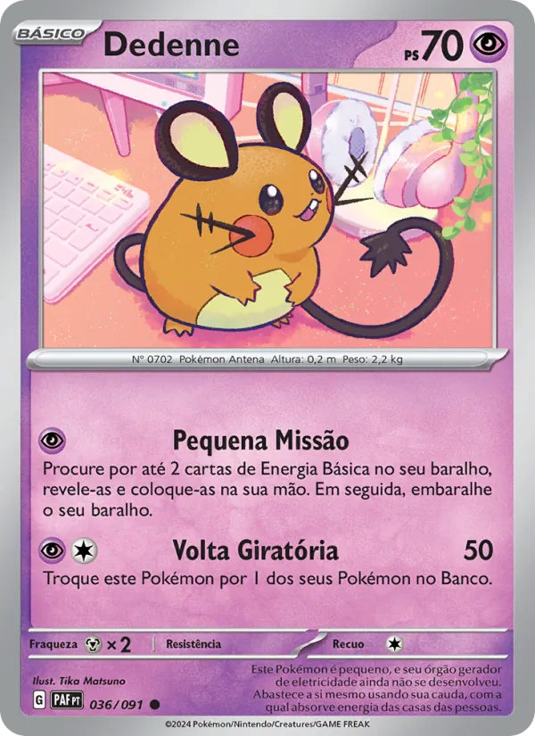Dedenne Destinos de Paldea 036/91