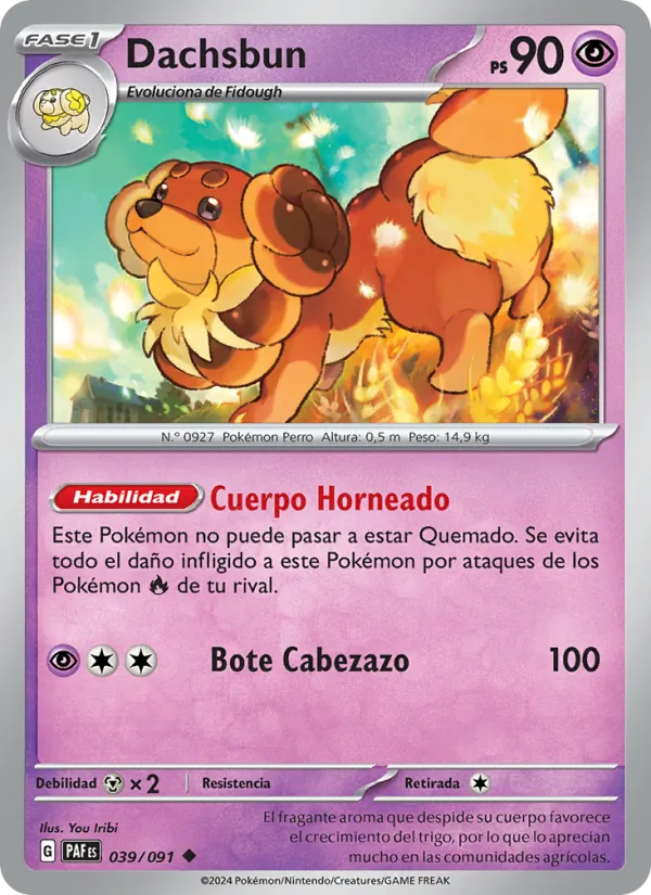 Dachsbun Destinos de Paldea 039/91