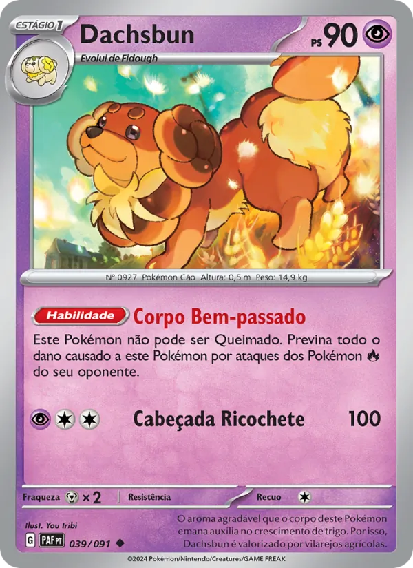 Dachsbun Destinos de Paldea 039/91
