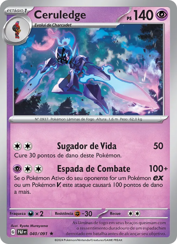 Ceruledge Destinos de Paldea 040/91
