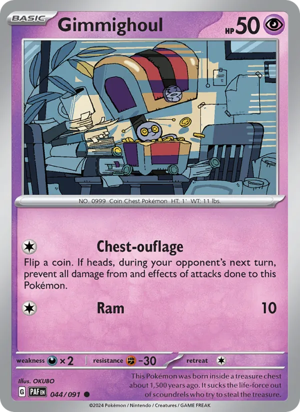 Gimmighoul Paldean Fates 044/91