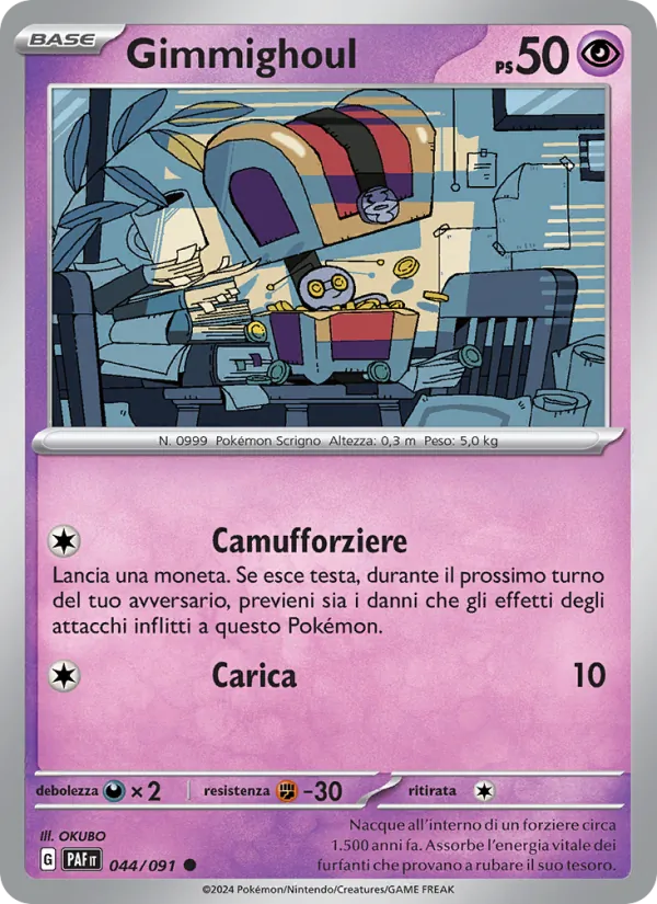 Gimmighoul Destino di Paldea 044/91