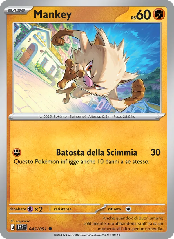 Mankey Destino di Paldea 045/91