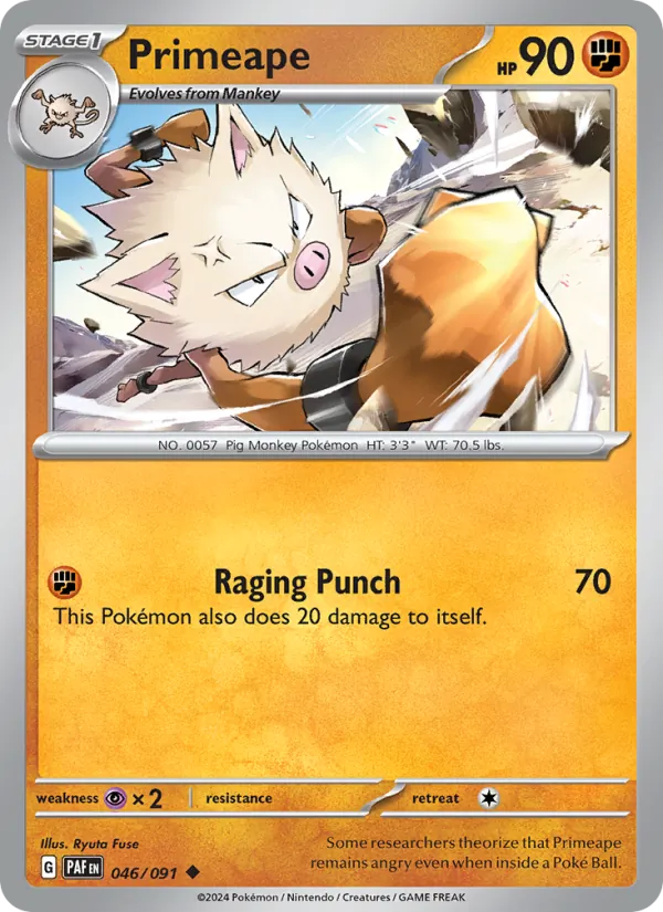 Primeape Paldean Fates 046/91