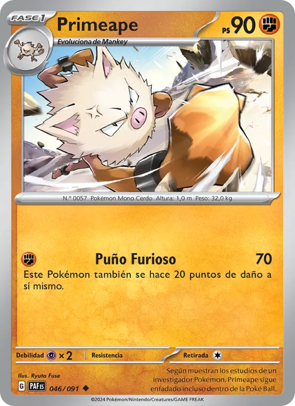 Primeape Destinos de Paldea 046/91