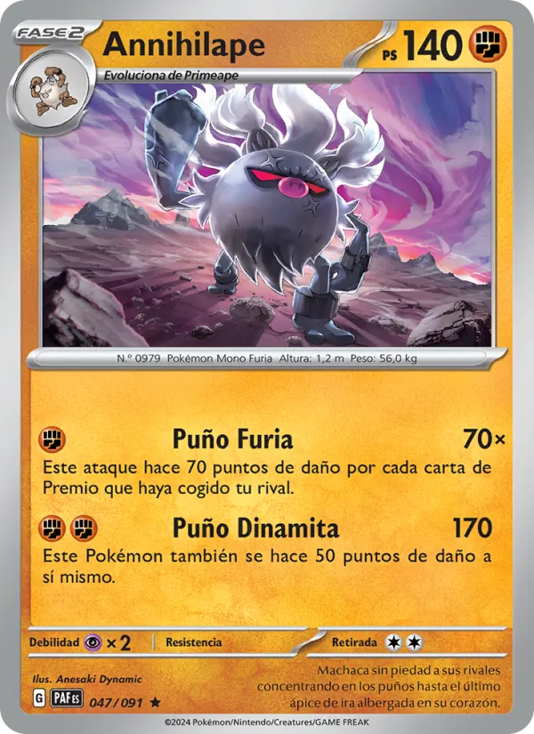 Annihilape Destinos de Paldea 047/91