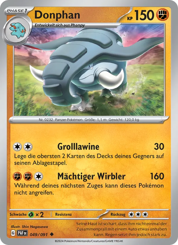 Donphan Paldeas Schicksale 049/91