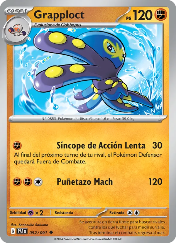 Grapploct Destinos de Paldea 052/91