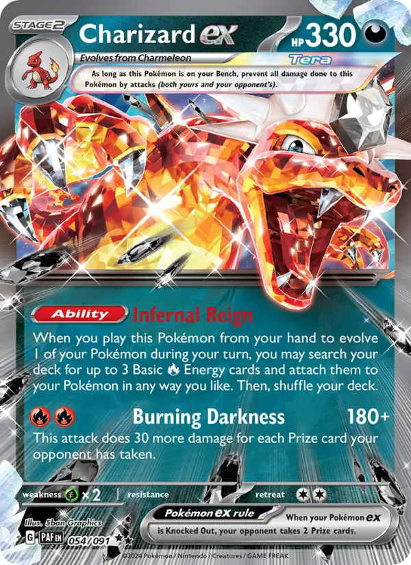 Charizard ex Paldean Fates 054/91