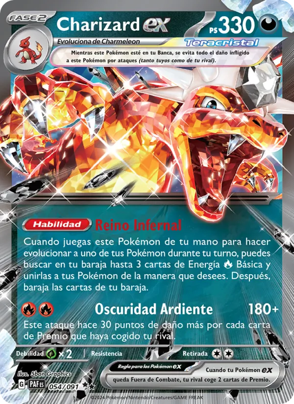 Charizard ex Destinos de Paldea 054/91