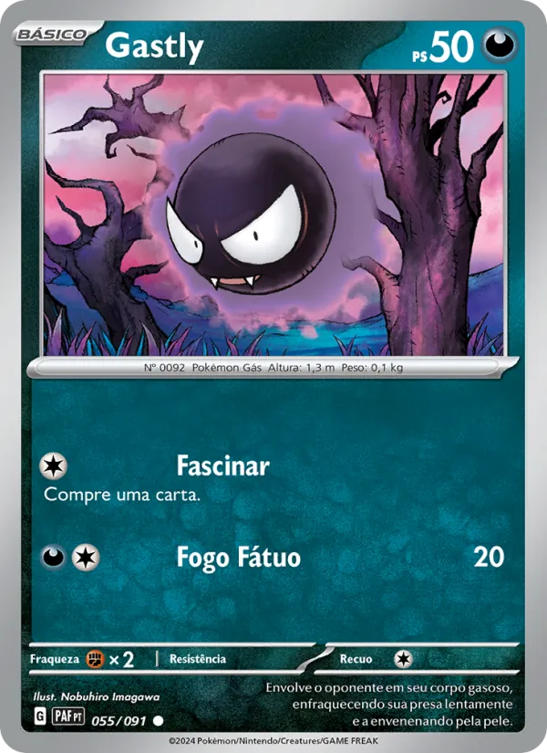 Gastly Destinos de Paldea 055/91