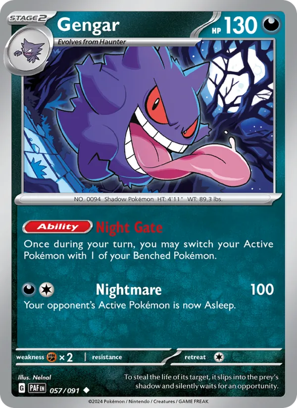 Gengar Paldean Fates 057/91