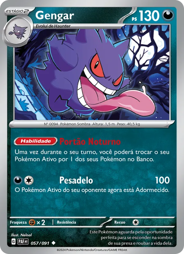 Gengar Destinos de Paldea 057/91