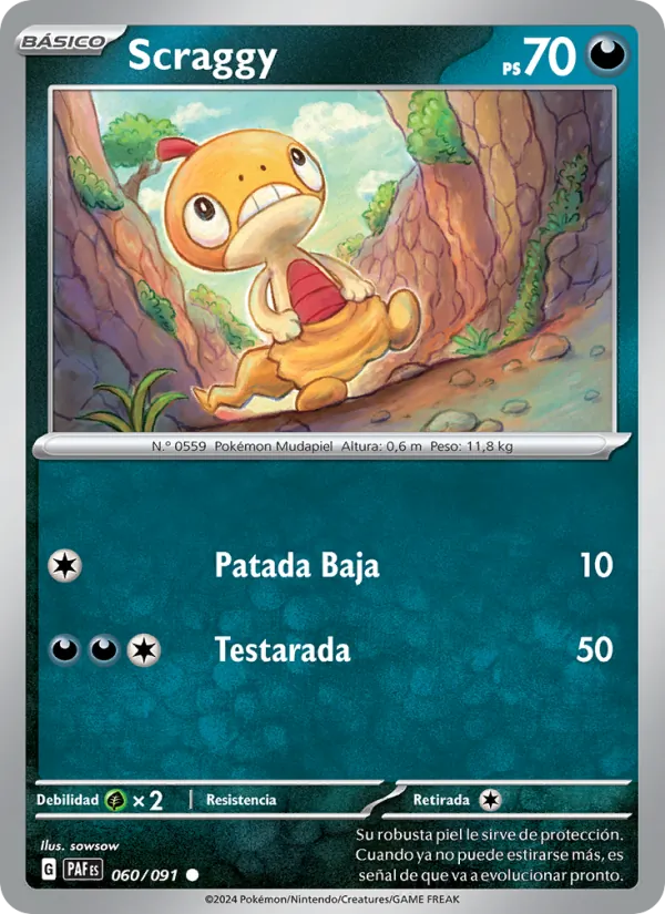 Scraggy Destinos de Paldea 060/91