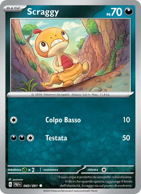 Scraggy Destino di Paldea 060/91