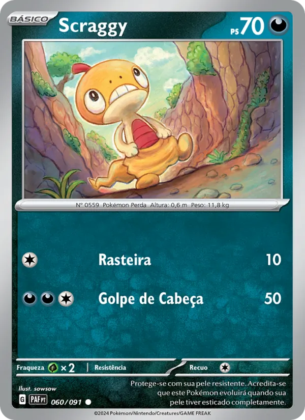 Scraggy Destinos de Paldea 060/91