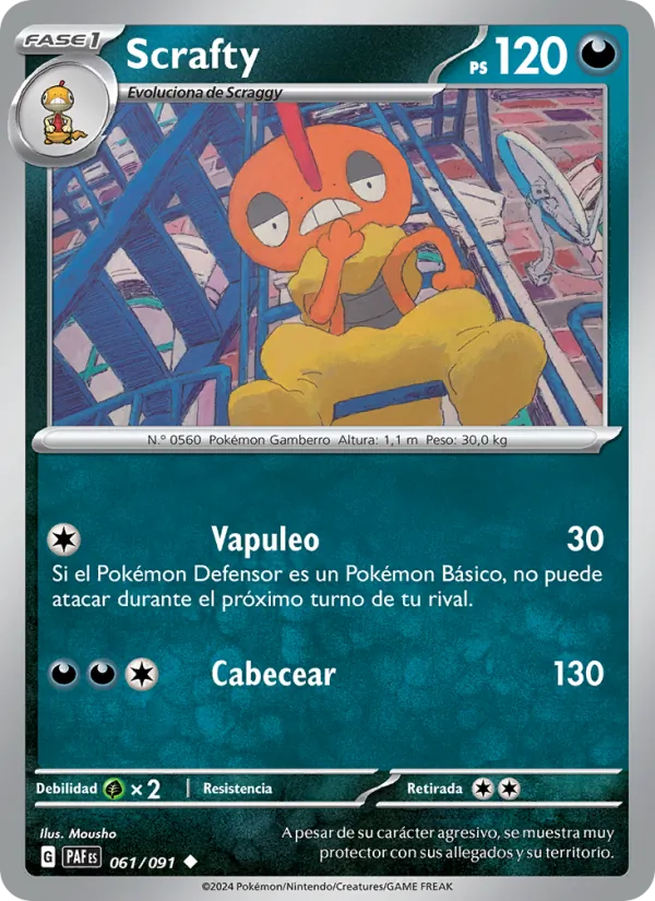 Scrafty Destinos de Paldea 061/91
