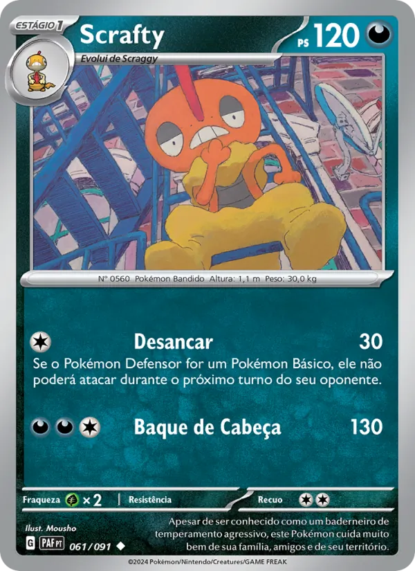 Scrafty Destinos de Paldea 061/91