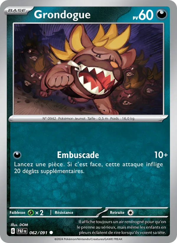 Grondogue Destinées de Paldea 062/91