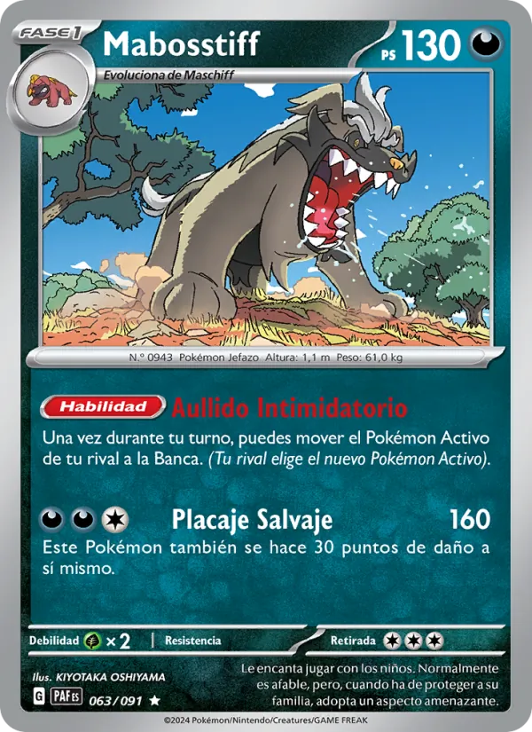 Mabosstiff Destinos de Paldea 063/91