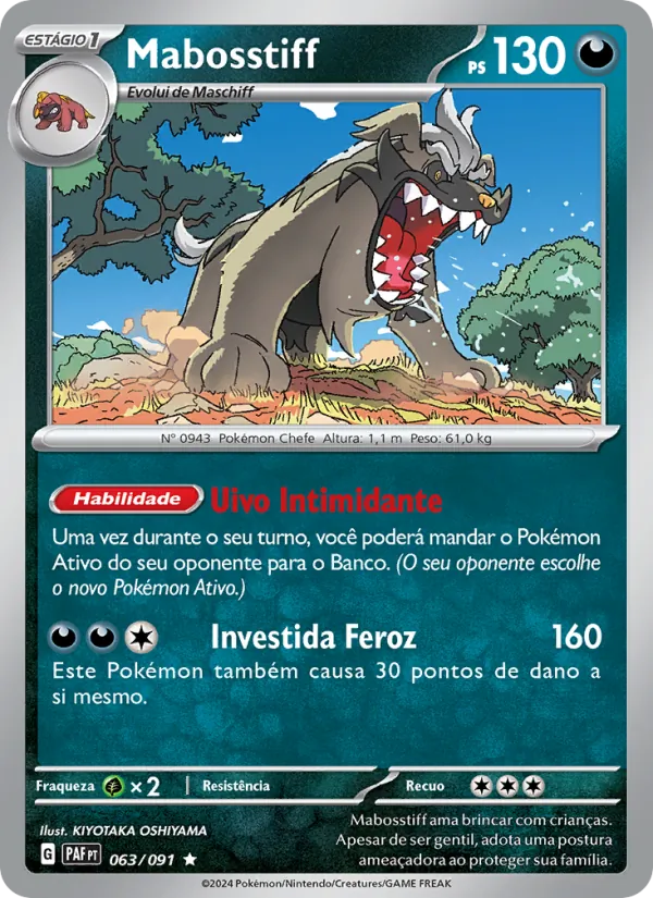 Mabosstiff Destinos de Paldea 063/91