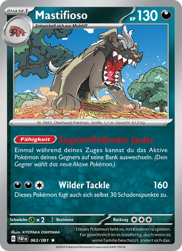 Mastifioso Paldeas Schicksale 063/91