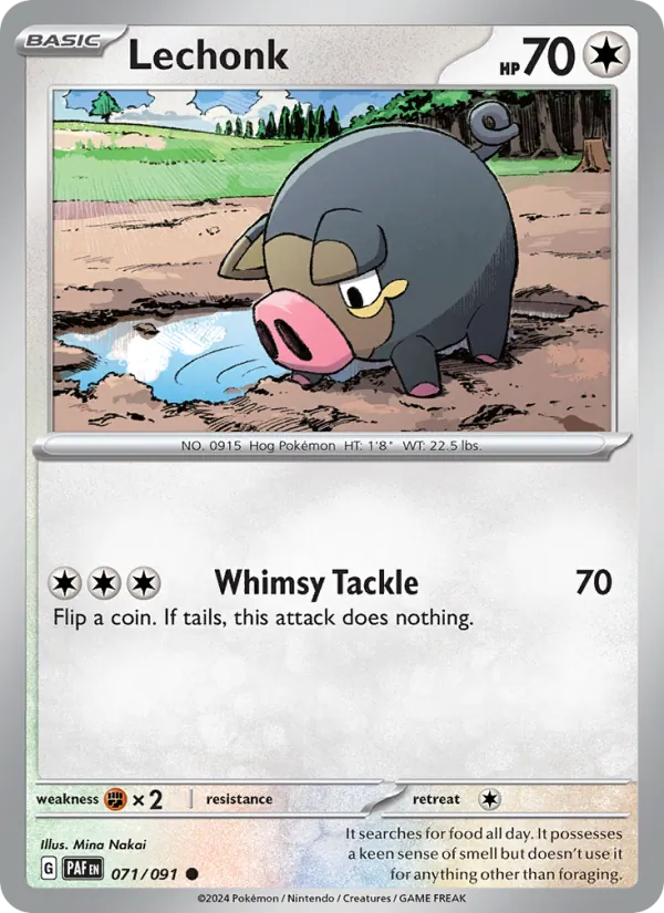 Lechonk Paldean Fates 071/91