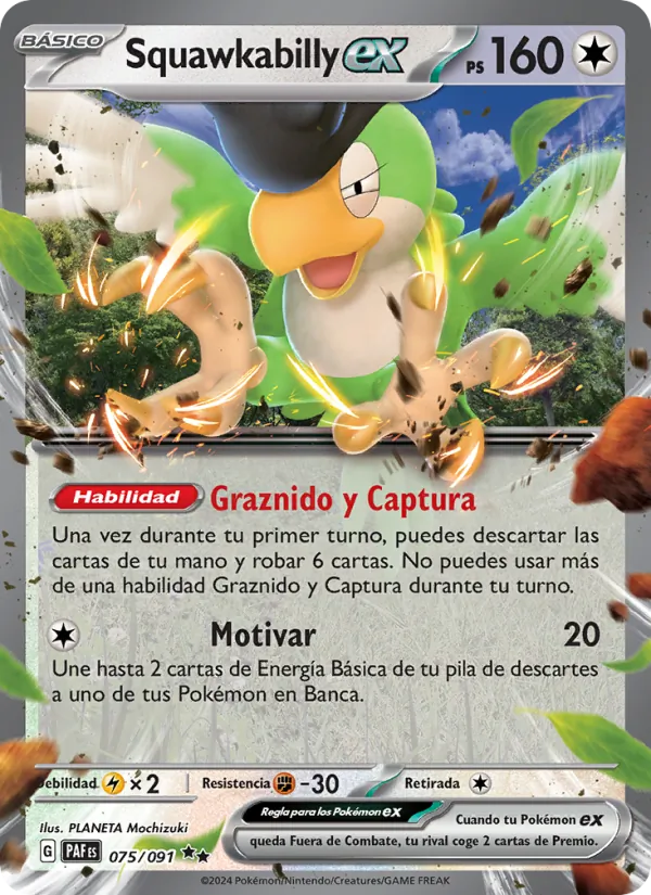 Squawkabilly ex Destinos de Paldea 075/91