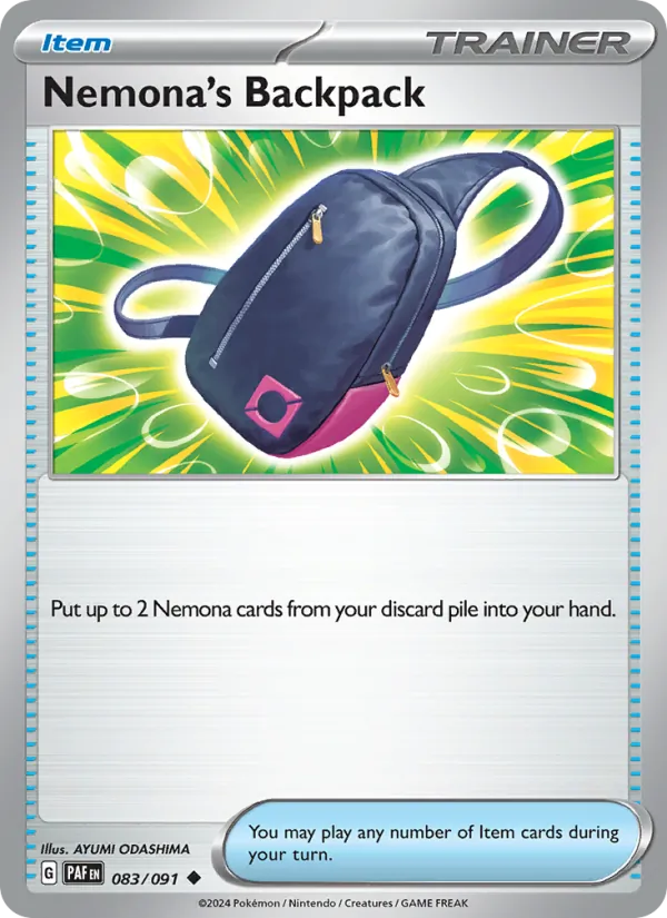 Nemona's Backpack Paldean Fates 083/91