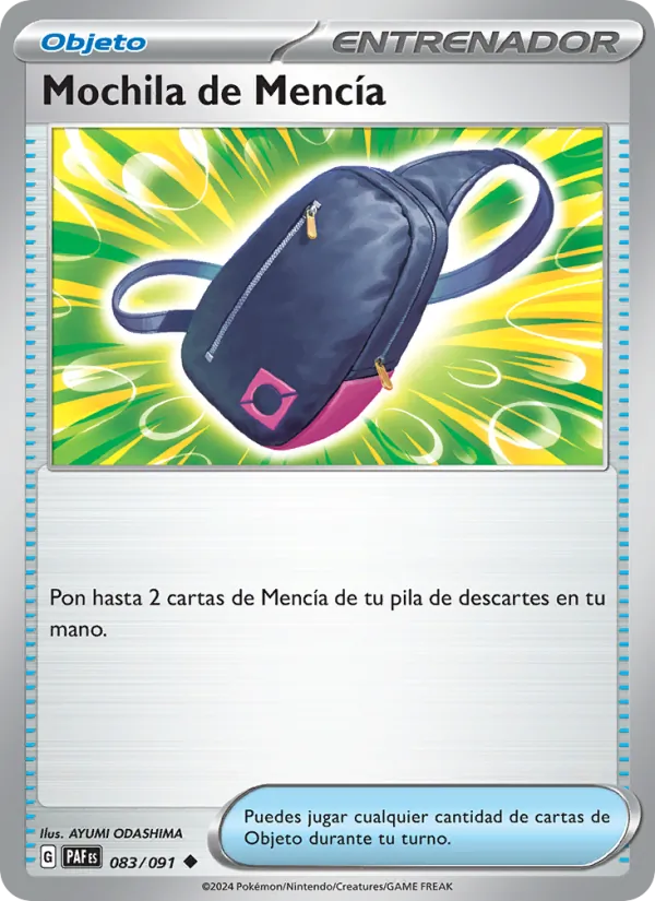 Mochila de Mencía Destinos de Paldea 083/91