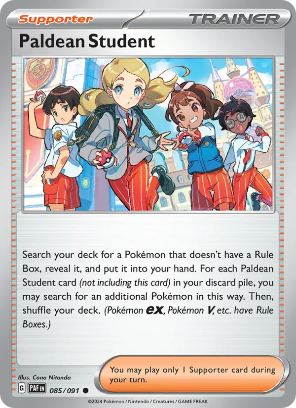 Paldean Student Paldean Fates 085/91