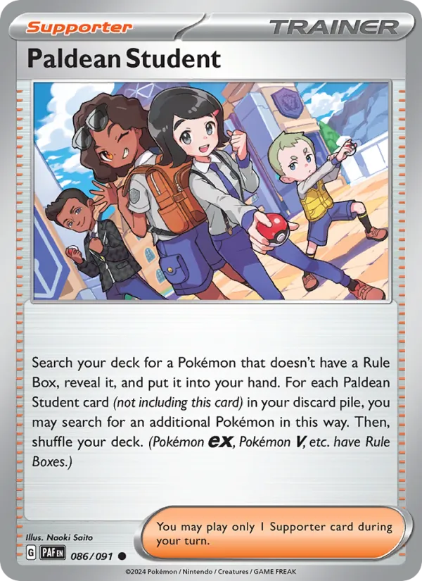 Paldean Student Paldean Fates 086/91