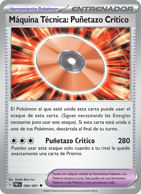 Máquina Técnica: Puñetazo Crítico Destinos de Paldea 090/91